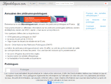 Tablet Screenshot of 36podologues.com